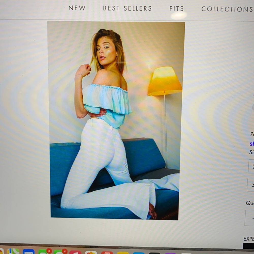Revice- white flare- size 24
